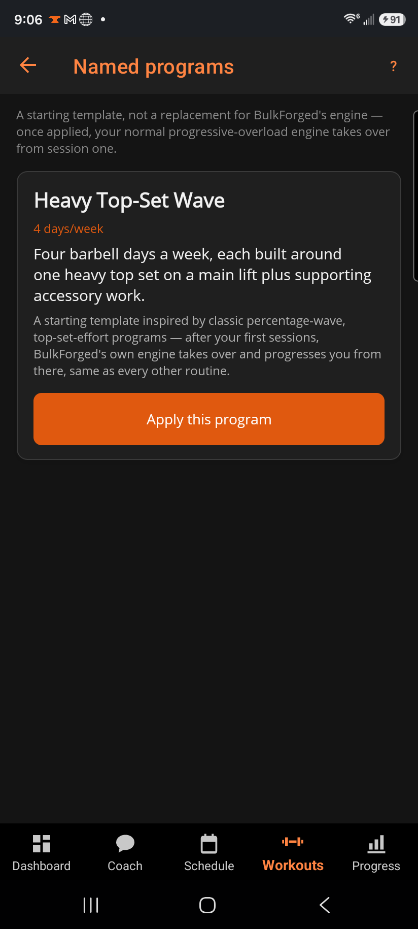 Named programs — library
