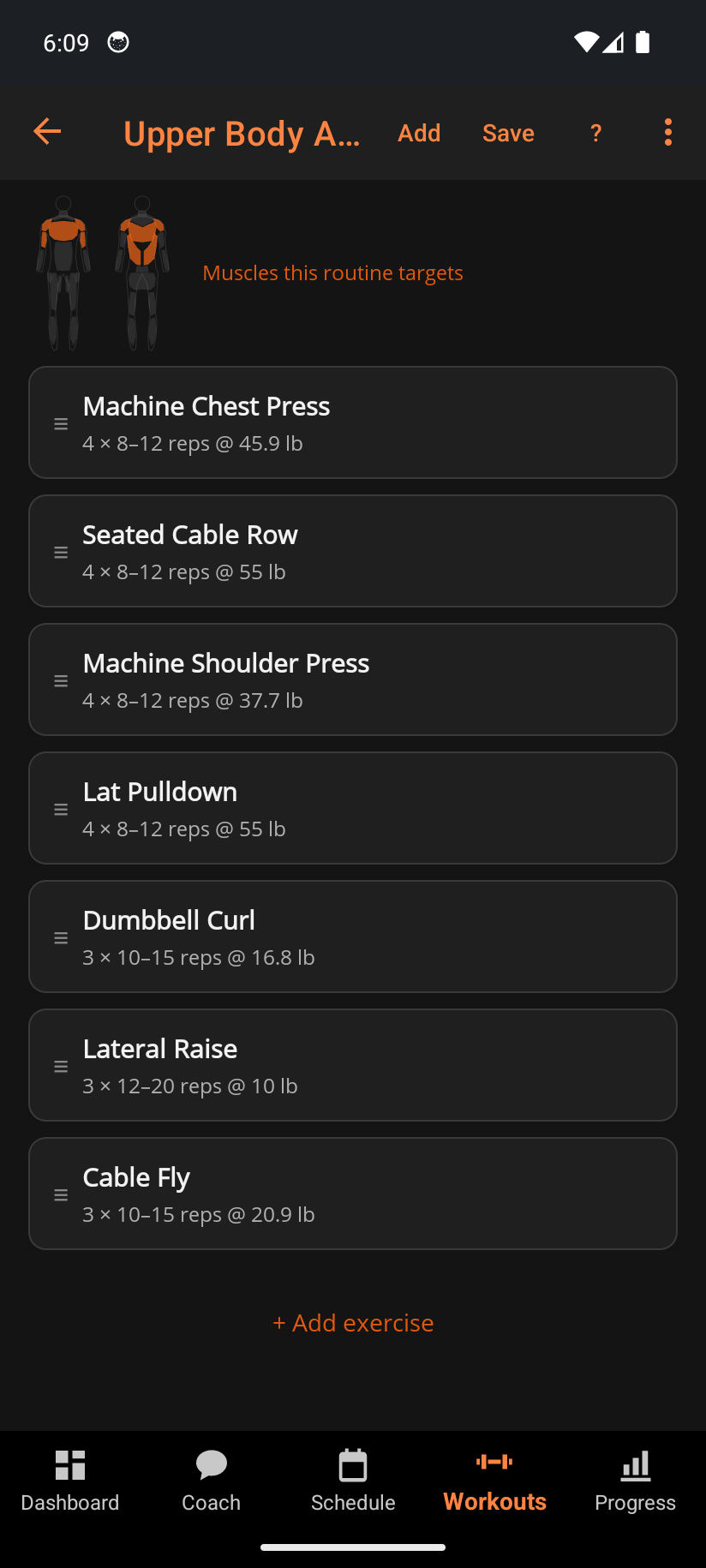 Routine detail